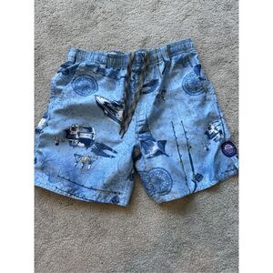 NWOT AFTCO youth boatbar swim trunk short, med $70 C9